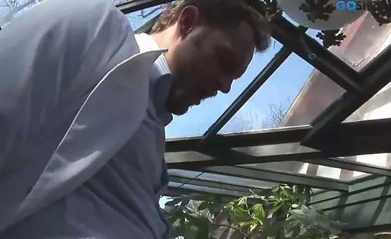 Licking Pussy in the Greenhouse
